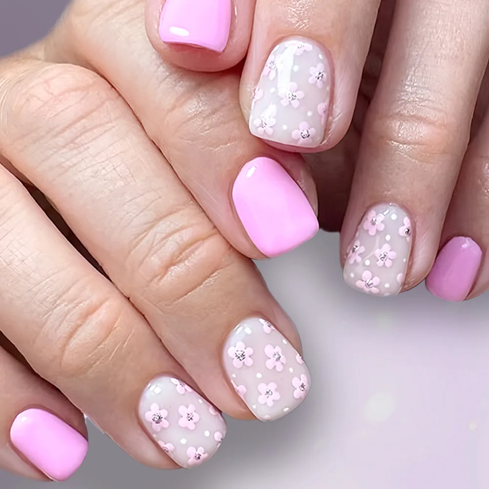 24Pcs fake nail art, spring cross-border wearable nail flower nail powder purple light color cute small flower press style fake nail short nail art, anniversary gift, perfect gift for women, birthday gift, holiday gift
24Pcs fake nail art, spring cross-border wearable nail flower nail powder purple light color cute small flower press style fake nail short nail art, anniversary gift, perfect gift for women, birthday gift, holiday gift