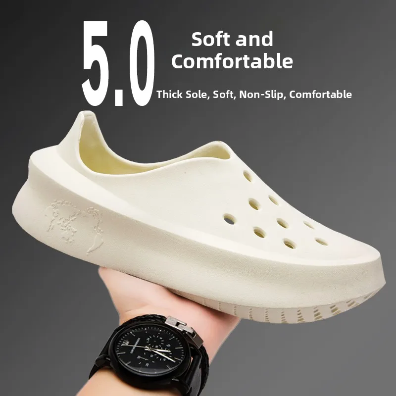Men's Summer Outdoor Full Coverage Clog Shoes Anti-Slip Driving Fishing Trekking Beach Sandals Breathable EVA Slip-On Sneakers
Men's Summer Outdoor Full Coverage Clog Shoes Anti-Slip Driving Fishing Trekking Beach Sandals Breathable EVA Slip-On Sneakers
