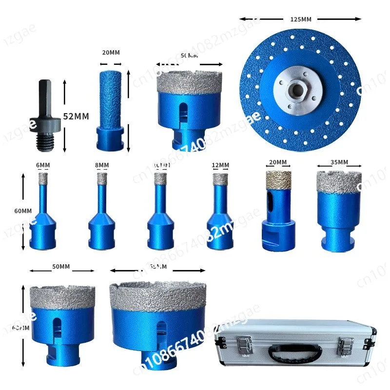 Suitable for marble granite tile reaming M14 brazing hole opener 12-piece set of diamond material
Suitable for marble granite tile reaming M14 brazing hole opener 12-piece set of diamond material