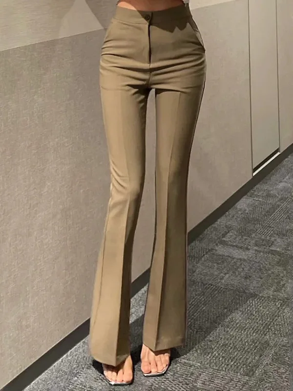 2024 Autumn/winter Korean Version New High Waisted Solid Slim Casual Long Pants Women Zipper Button Micro Flared Pants JV2S
2024 Autumn/winter Korean Version New High Waisted Solid Slim Casual Long Pants Women Zipper Button Micro Flared Pants JV2S
