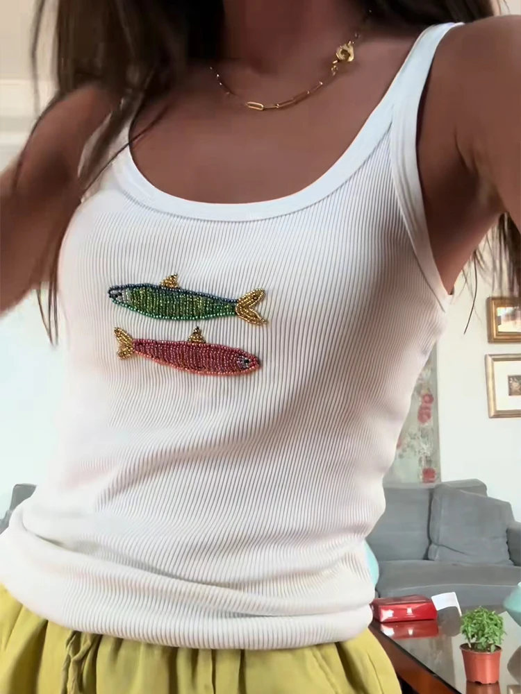 Knit 3D Print Women Vest Women Vest Slim V-neck Sleeveless Backless Female Tank 2025 Fashion Beach All Match Sexy Sling Lady Top
Knit 3D Print Women Vest Women Vest Slim V-neck Sleeveless Backless Female Tank 2025 Fashion Beach All Match Sexy Sling Lady Top
