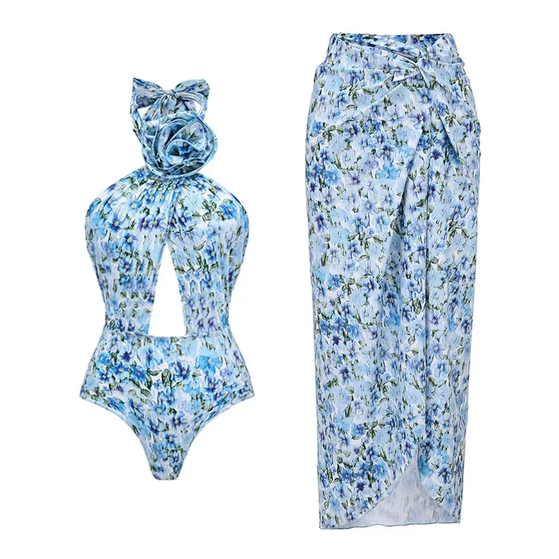 Women's Sexy 3D Flower Print One Piece Swimsuit Monokini with Skirt Fashion Beachwear Bathing Suit Swimwear 2025 Bodysuit
Women's Sexy 3D Flower Print One Piece Swimsuit Monokini with Skirt Fashion Beachwear Bathing Suit Swimwear 2025 Bodysuit