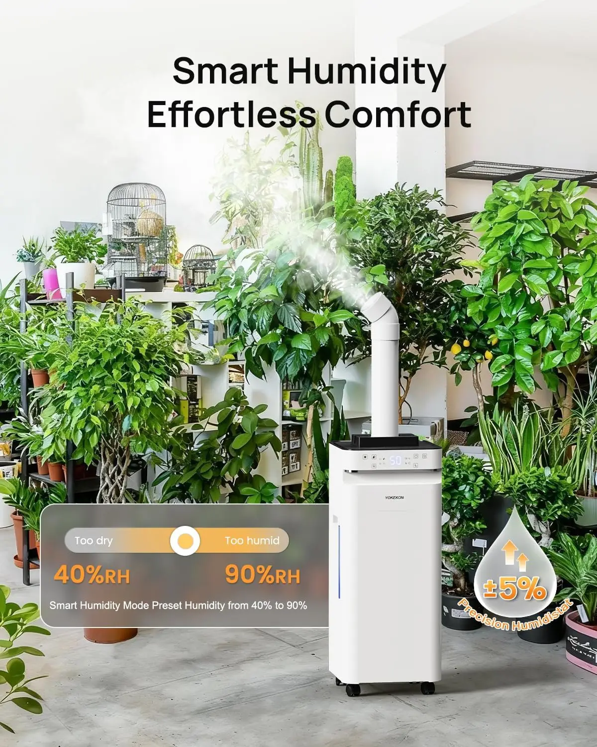 Humidifier Large Room 5.8Gal/22L, 2500 sq.ft. Cool Mist Humidifiers for Home Bedroom with Flame & Night Light, Top Fill Whole Ho
Humidifier Large Room 5.8Gal/22L, 2500 sq.ft. Cool Mist Humidifiers for Home Bedroom with Flame & Night Light, Top Fill Whole Ho