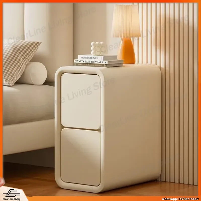 Compact Narrow Nightstand Modern Minimalist Small Bedside Table with 2 Drawers Cream Color No Assembly Required for Bedroom
Compact Narrow Nightstand Modern Minimalist Small Bedside Table with 2 Drawers Cream Color No Assembly Required for Bedroom