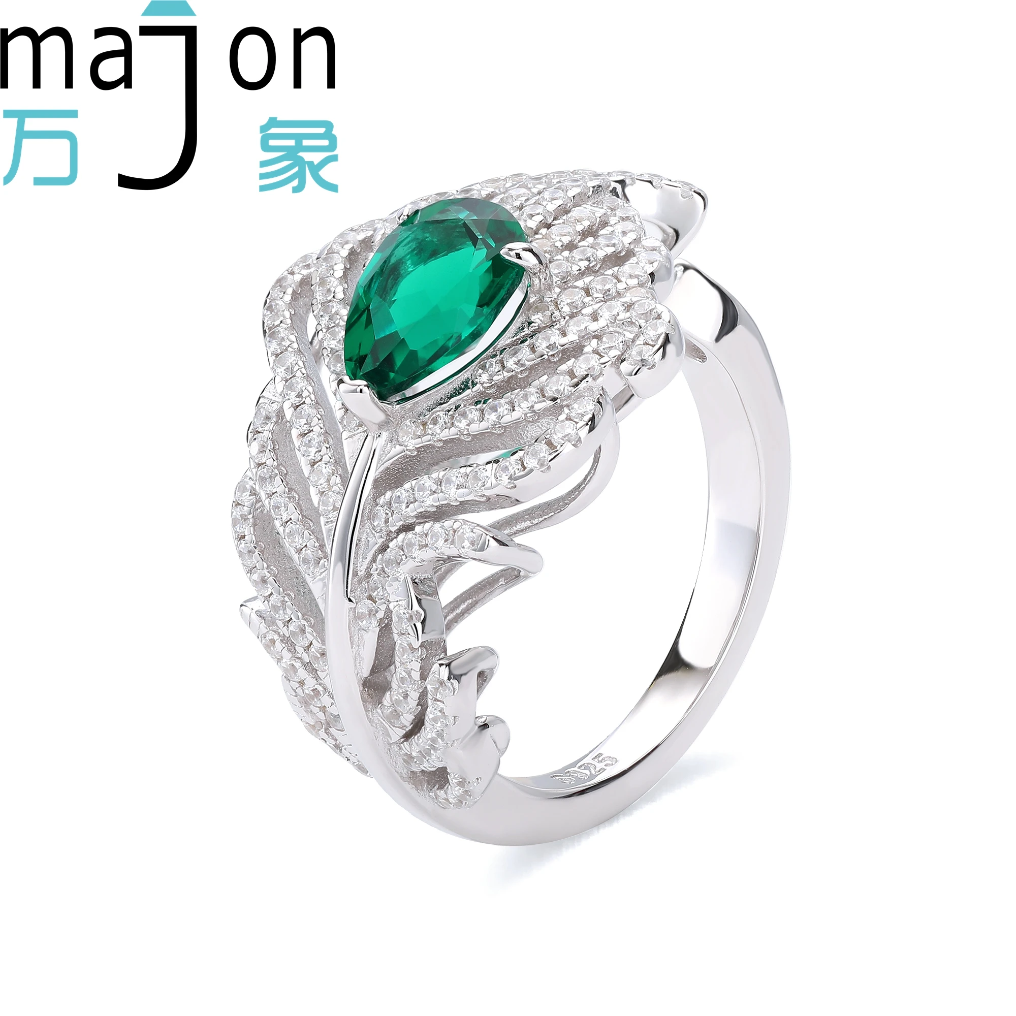 Women's Pear Leaf Shape Lab Grown Emerald Ring 925 Silver Jewelry Gift Elegant Design Fashion Accessory
Women's Pear Leaf Shape Lab Grown Emerald Ring 925 Silver Jewelry Gift Elegant Design Fashion Accessory