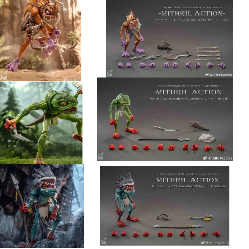 New Mithril Studio 1/10 Anime Figures Murloc Monsters Fish People Wow Fishmans Tribe Warrior Chiefs Archer Soldiers Figure
New Mithril Studio 1/10 Anime Figures Murloc Monsters Fish People Wow Fishmans Tribe Warrior Chiefs Archer Soldiers Figure