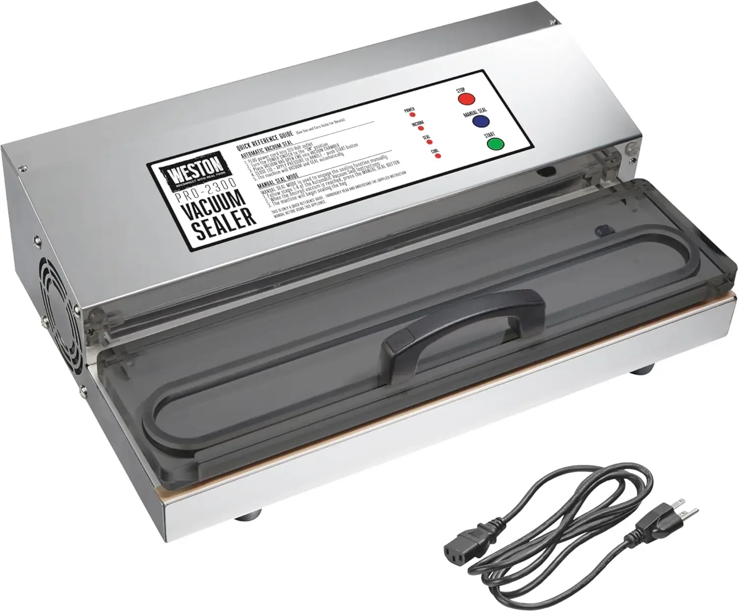 Vacuum Sealer Machine for Food Preservation Sous Vide Extra Wide 5mm Bar up to 15 Wide 1020 Watts Stainless Steel
Vacuum Sealer Machine for Food Preservation Sous Vide Extra Wide 5mm Bar up to 15 Wide 1020 Watts Stainless Steel