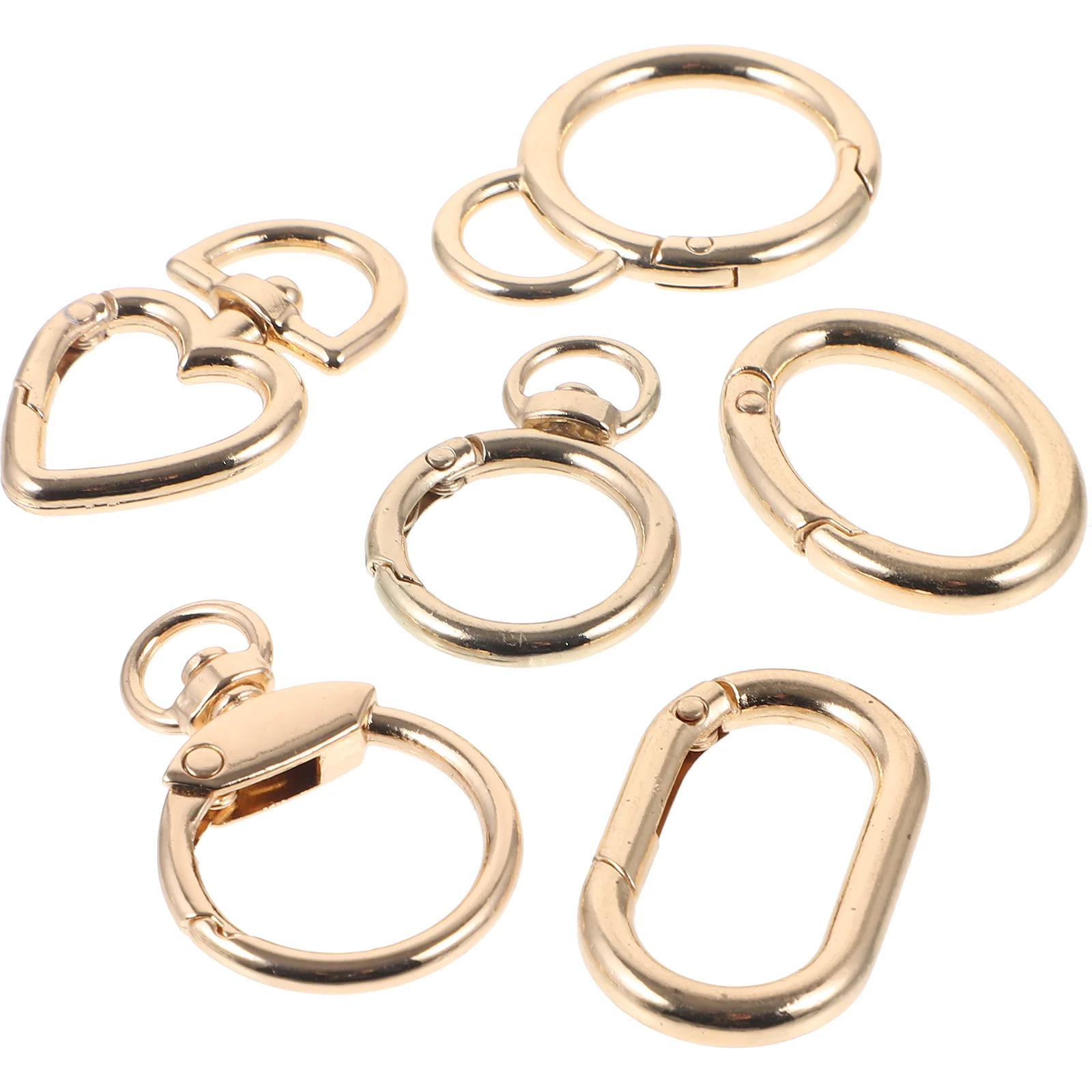 6pcs Zinc Alloy Spring Coil Keychain Hooks 25# 18# 20# 28# 23# 32# Golden Durable Clasp Purse Bag Metal Snap Carabiner Round
6pcs Zinc Alloy Spring Coil Keychain Hooks 25# 18# 20# 28# 23# 32# Golden Durable Clasp Purse Bag Metal Snap Carabiner Round