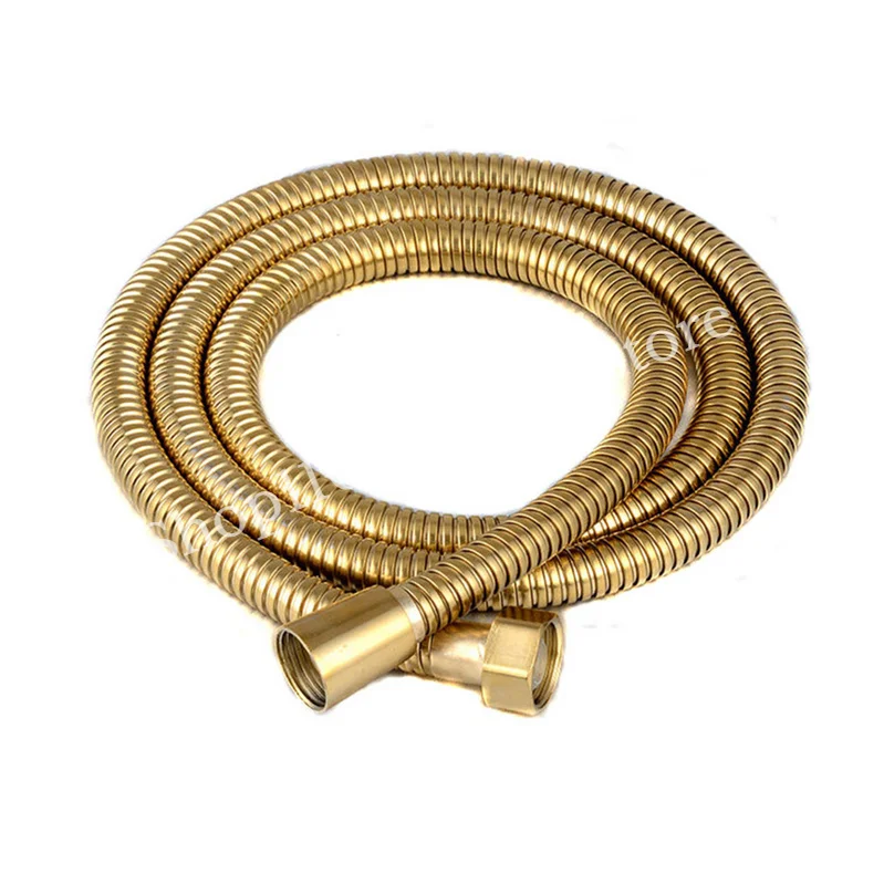 Gold Bright 1M 1.5M 2M 3M Extra Long Shower Hose for Handheld Shower Head Stainless Steel Pipe Brass nut Thickening
Gold Bright 1M 1.5M 2M 3M Extra Long Shower Hose for Handheld Shower Head Stainless Steel Pipe Brass nut Thickening