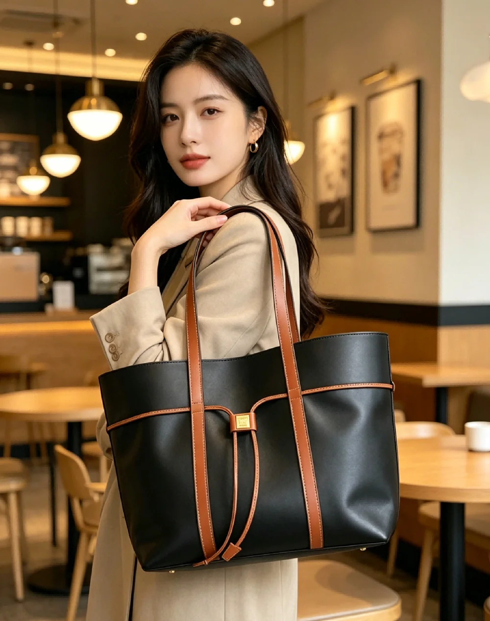 High-end Women Tote Bag Large Capacity Lychee Pattern Versatile Fashion Luxury Designer Shoulder Shiny Leather Bucket Bag
High-end Women Tote Bag Large Capacity Lychee Pattern Versatile Fashion Luxury Designer Shoulder Shiny Leather Bucket Bag