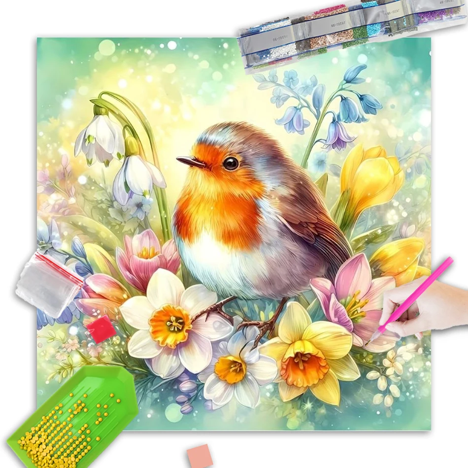 GATYZTORY Diamond Embroidery Birds Animal Mosaic DIY Acrylic Craft Supplies Full Square Round Painting Flower Decor For Home
GATYZTORY Diamond Embroidery Birds Animal Mosaic DIY Acrylic Craft Supplies Full Square Round Painting Flower Decor For Home