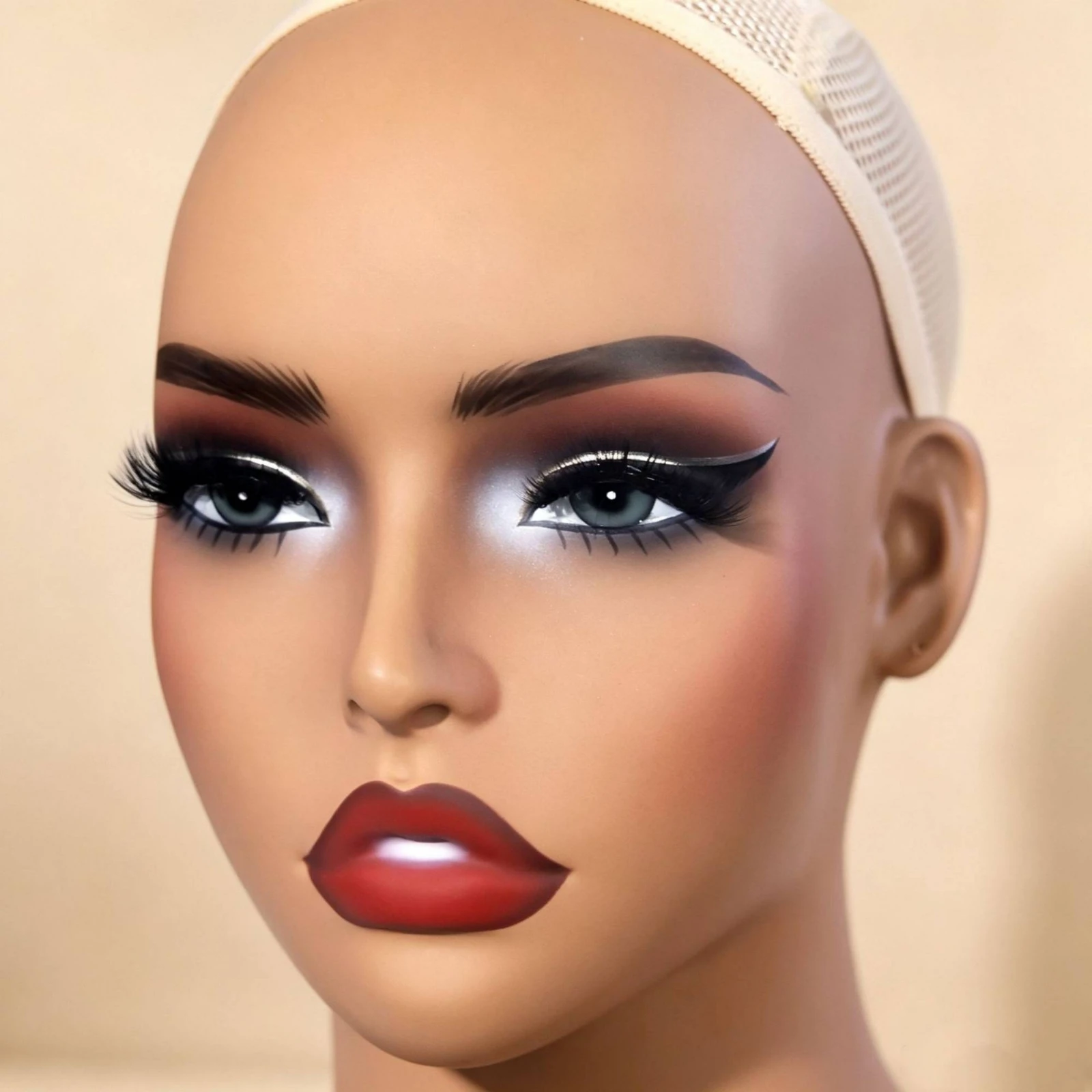 Mannequin Head with Shoulders PVC Mannequin Head Bust Jewelry Display Bust Skin-Toned Polished Finish
Mannequin Head with Shoulders PVC Mannequin Head Bust Jewelry Display Bust Skin-Toned Polished Finish