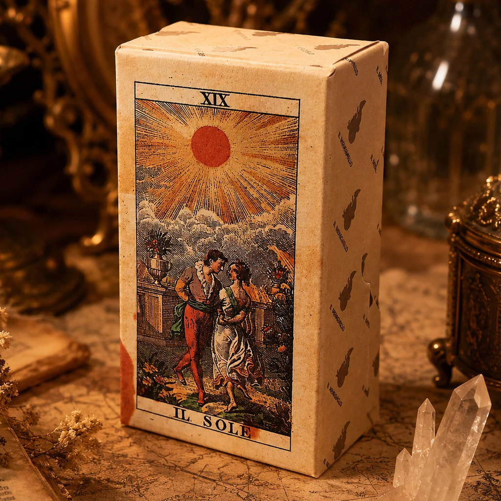 78 Pcs Double-embossed Cards Tarot Soprafino 1830 12*6cm Vintage Italian Tarot Deck in Rigid Box, Historical Reproduction
78 Pcs Double-embossed Cards Tarot Soprafino 1830 12*6cm Vintage Italian Tarot Deck in Rigid Box, Historical Reproduction