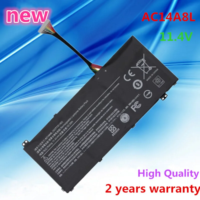Новый аккумулятор для ноутбука 11,4 в 4605 мАч AC14A8L для Acer Aspire VN7-571 VN7-571G VN7-591 VN7-591G MS2391 KT.0030G.001
Новый аккумулятор для ноутбука 11,4 в 4605 мАч AC14A8L для Acer Aspire VN7-571 VN7-571G VN7-591 VN7-591G MS2391 KT.0030G.001