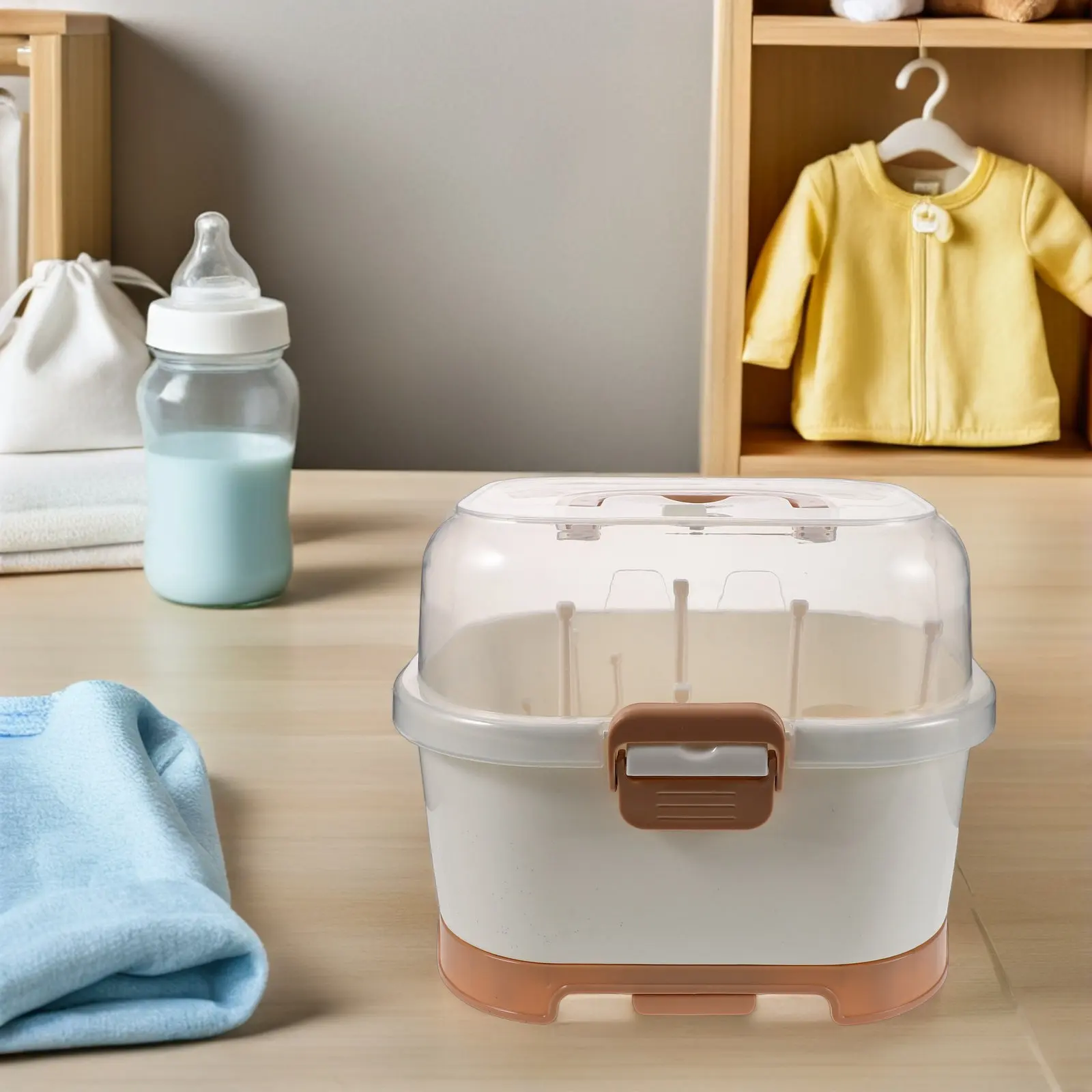Baby Bottle Storage Organizer Portable Compact Nursing Bottle Station Travel Kitchen Dry Rack Countertop Drying Rack for Bottles
Baby Bottle Storage Organizer Portable Compact Nursing Bottle Station Travel Kitchen Dry Rack Countertop Drying Rack for Bottles