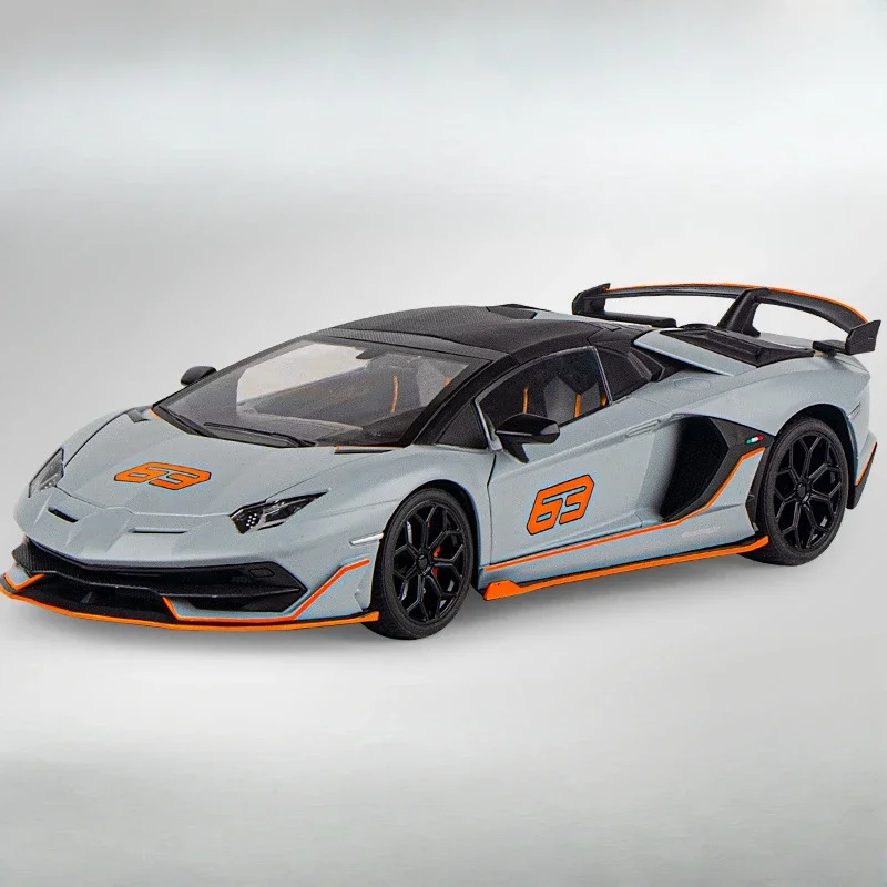 1:18 SVJ63 Toy Car Model Alloy Diecasting Simulation With Sound And Light Pull Back Toys Vehicles Models For Boys Children Gifts
1:18 SVJ63 Toy Car Model Alloy Diecasting Simulation With Sound And Light Pull Back Toys Vehicles Models For Boys Children Gifts