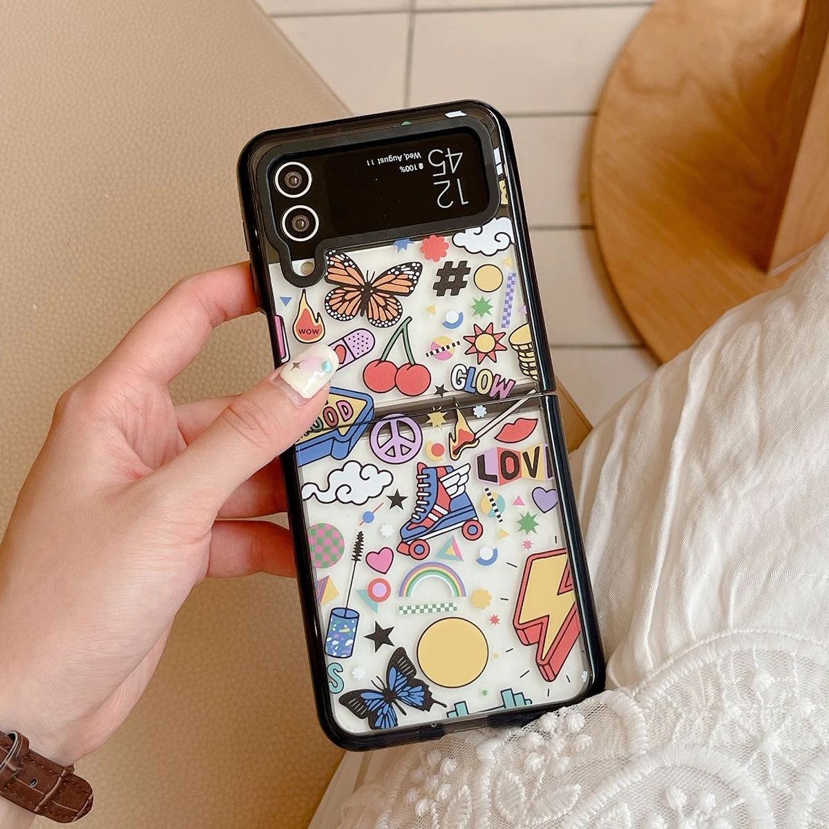Acrylic Black Border Summer Phone Case for Samsung Galaxy Z Flip 5 4 3 Back Cover for ZFlip3 ZFlip4 ZFlip5 Hard Case Shell
Acrylic Black Border Summer Phone Case for Samsung Galaxy Z Flip 5 4 3 Back Cover for ZFlip3 ZFlip4 ZFlip5 Hard Case Shell
