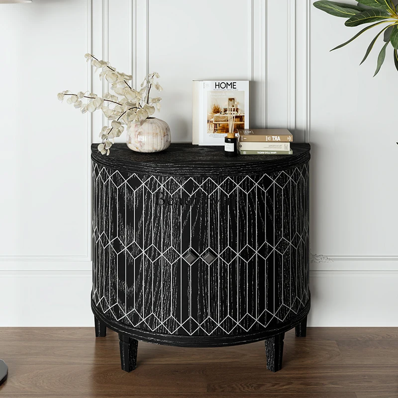 American porch cabinet, living room storage display stand, Nordic art light luxury retro porch table against the wall
American porch cabinet, living room storage display stand, Nordic art light luxury retro porch table against the wall