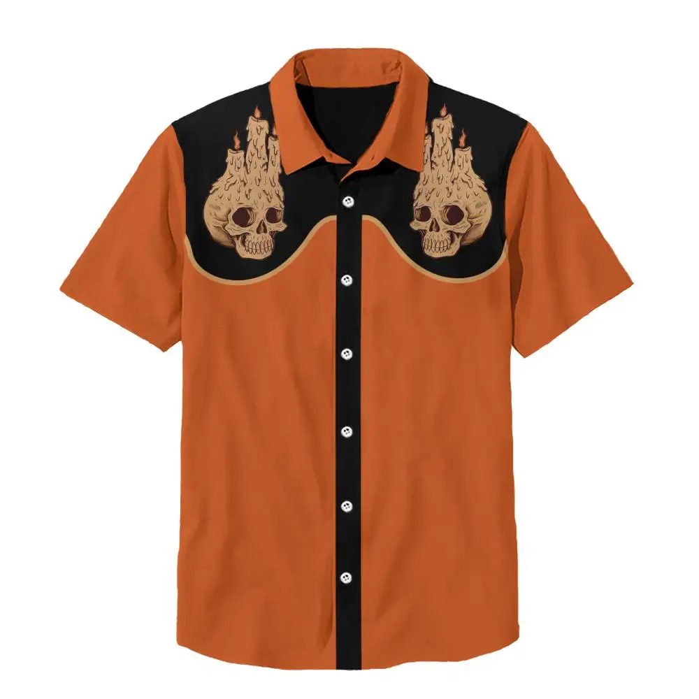 Western cowboy style Men's Shirt Casual Short Sleeve Tops Summer Hawaii Shirts For Men Fashion Oversized Clothing Button Men Top
Western cowboy style Men's Shirt Casual Short Sleeve Tops Summer Hawaii Shirts For Men Fashion Oversized Clothing Button Men Top