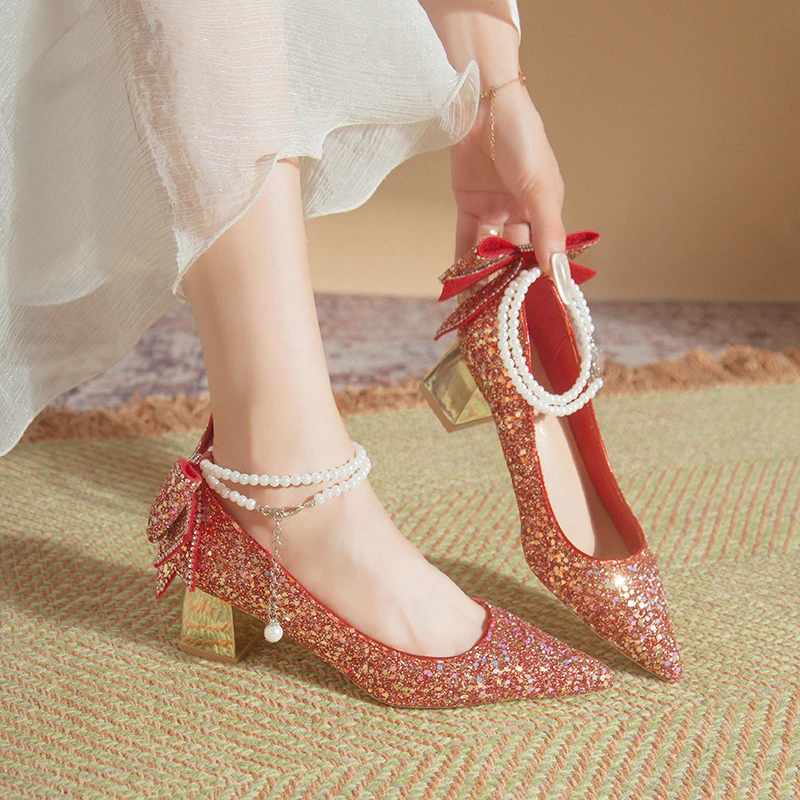 Красные женские туфли на тонком высоком каблуке, новые французские туфли с кристаллами 2026 года для свадебных платьев, свадебные туфли, туфли для невесты
Красные женские туфли на тонком высоком каблуке, новые французские туфли с кристаллами 2026 года для свадебных платьев, свадебные туфли, туфли для невесты