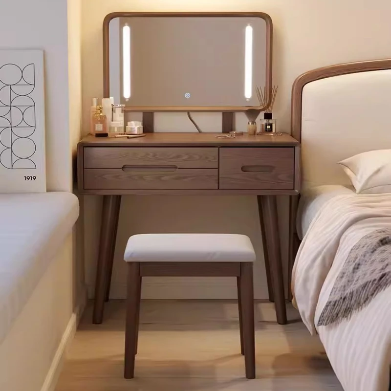 Simple modern dressing table small apartment bedroom new integrated makeup table small retro style penteadeira Indoor furniture
Simple modern dressing table small apartment bedroom new integrated makeup table small retro style penteadeira Indoor furniture