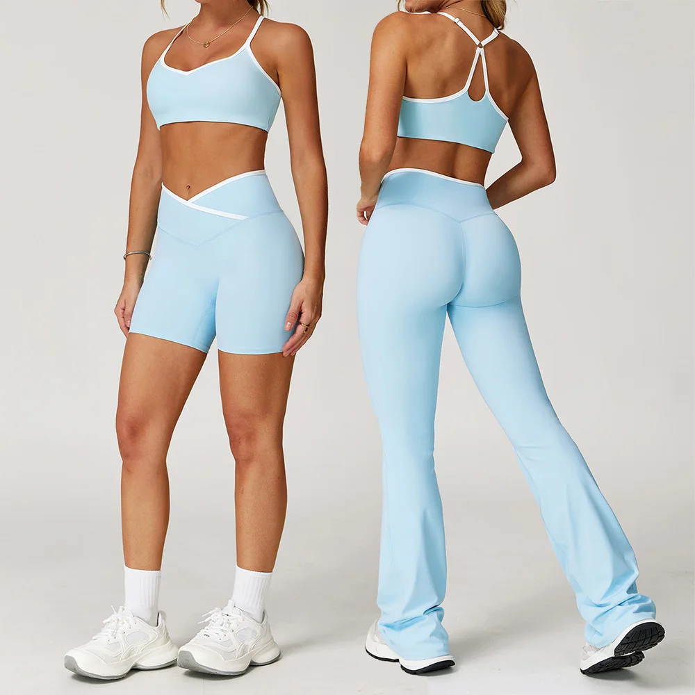 Yoga Set 2 Pieces Workout Clothes Women's Tracksuit Sportswear Gym Clothing High Waist Bell-bottoms Sexy Fitness Bta Sports Suit
Yoga Set 2 Pieces Workout Clothes Women's Tracksuit Sportswear Gym Clothing High Waist Bell-bottoms Sexy Fitness Bta Sports Suit