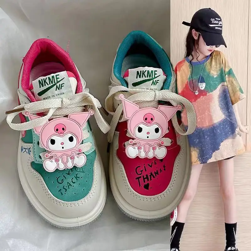 Kawaii Kuromi Sanrio Cute Cartoon Sports Shoes Students Children Comfortable Running Hiking Shoes Birthday Gift for Girls
Kawaii Kuromi Sanrio Cute Cartoon Sports Shoes Students Children Comfortable Running Hiking Shoes Birthday Gift for Girls