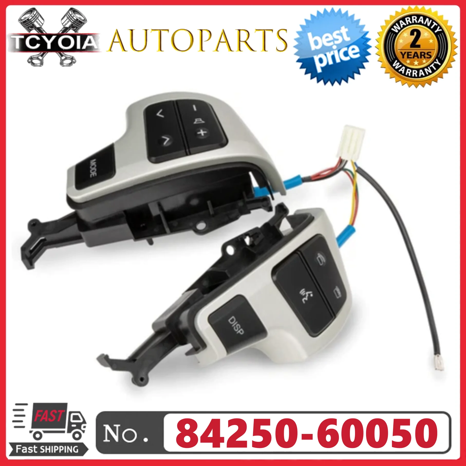 Steering Wheel Audio Control Switch/Button 84250-60050 8425060050 For Toyota LAND CRUISER 200 2008-2011
Steering Wheel Audio Control Switch/Button 84250-60050 8425060050 For Toyota LAND CRUISER 200 2008-2011