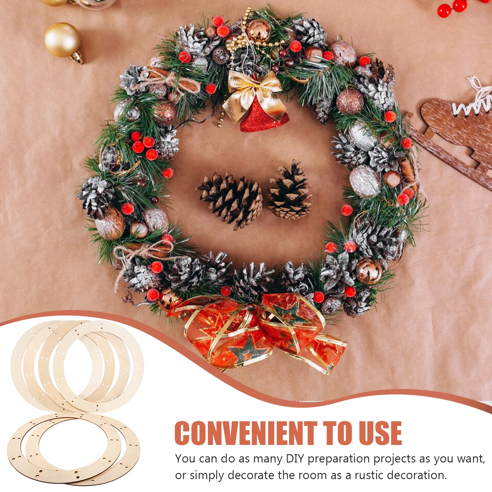 6 Pcs Garland Frame Craft Hoops Ornaments for Crafts Flower Wreath Circle Wood Round Making Frames Diy
6 Pcs Garland Frame Craft Hoops Ornaments for Crafts Flower Wreath Circle Wood Round Making Frames Diy