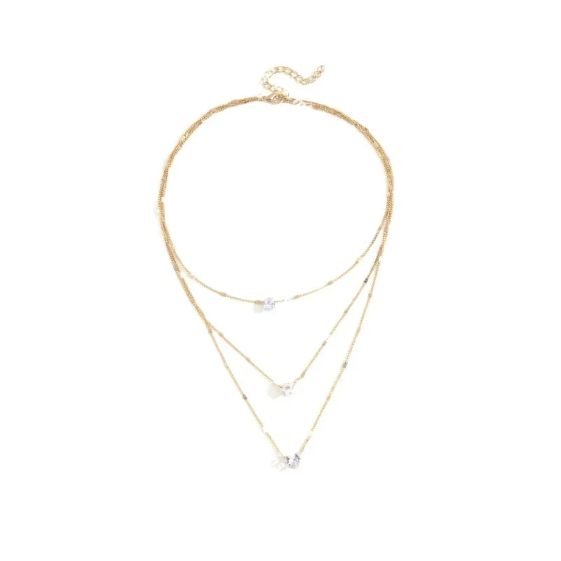 Multi-layer pentagram love water drop pendant necklace, fashionable and simple style women's collarbone chain
Multi-layer pentagram love water drop pendant necklace, fashionable and simple style women's collarbone chain