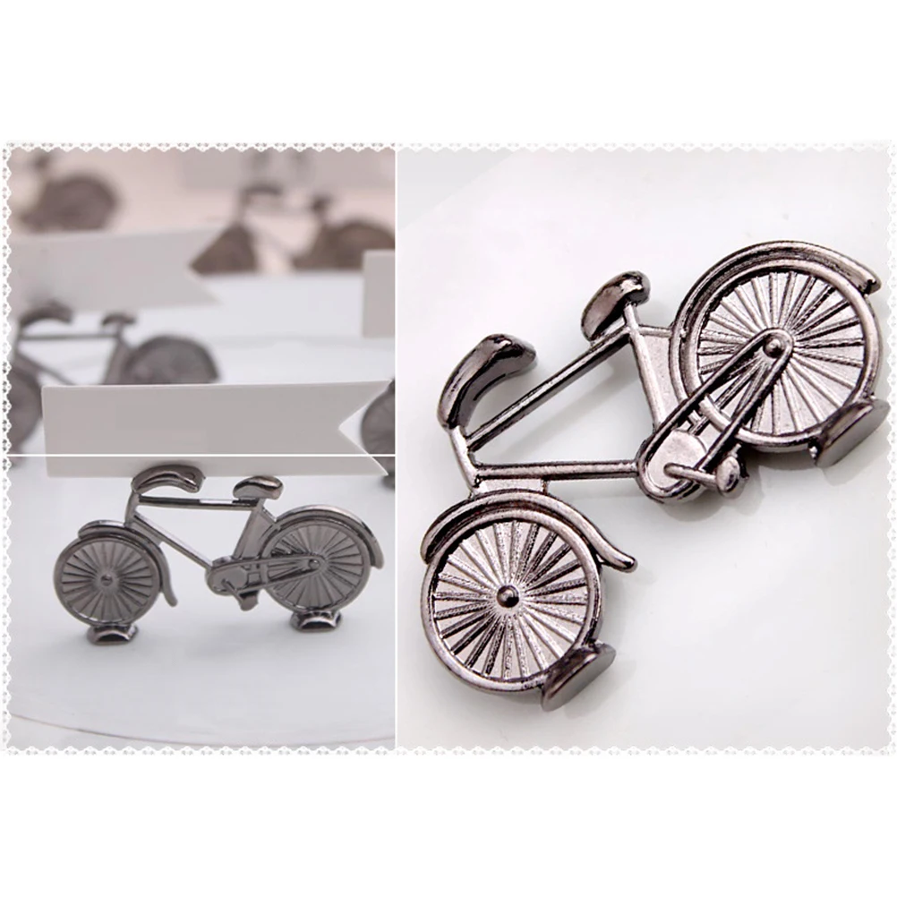6 Pcs Bicycle Table Cards Clips Silver Alloy Place Clamps Elegant Wedding Party Favor Desk Holder Retro Style Table Cards
6 Pcs Bicycle Table Cards Clips Silver Alloy Place Clamps Elegant Wedding Party Favor Desk Holder Retro Style Table Cards