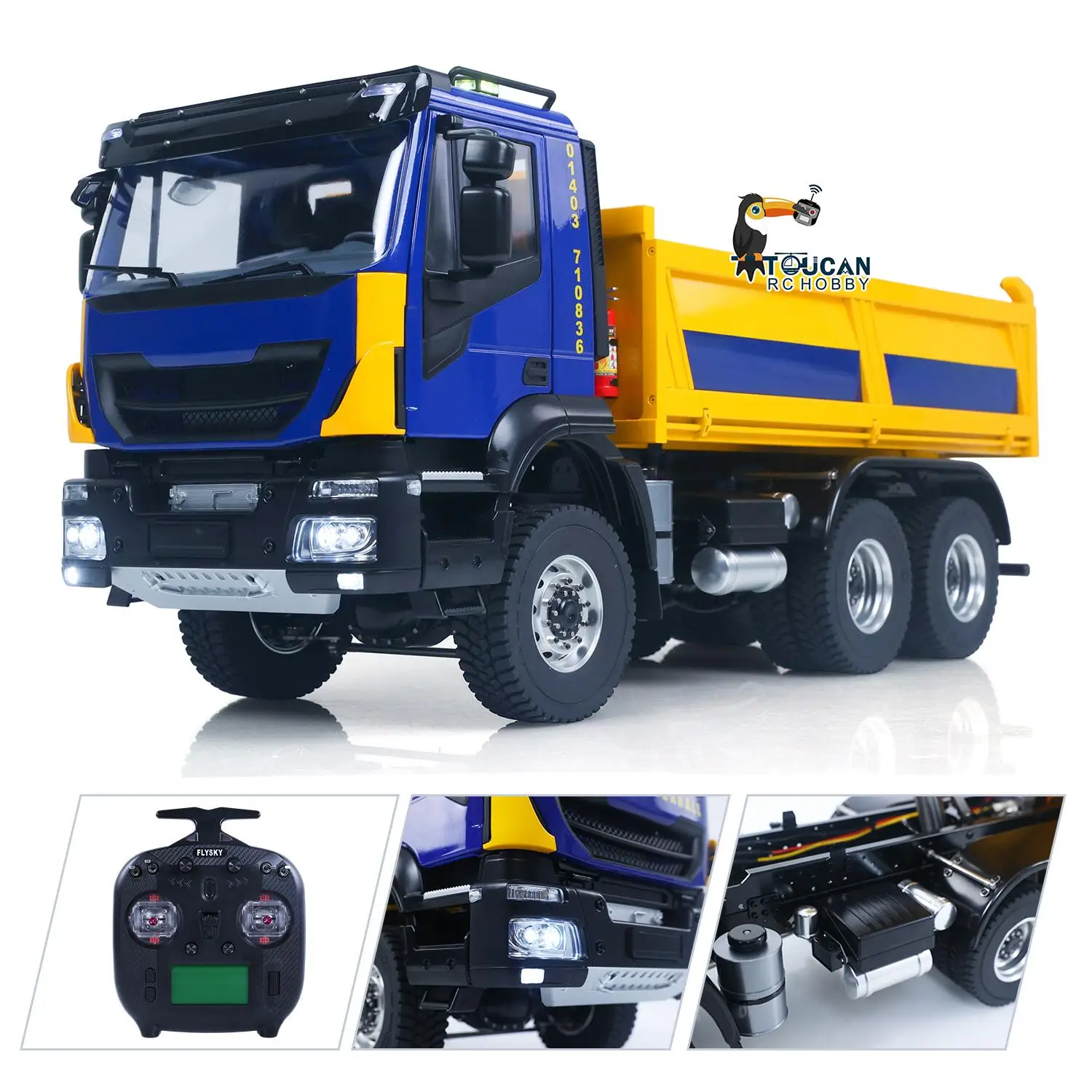 RTR 1/14 6*6 RC Hydraulic Dump Truck Without Words
RTR 1/14 6*6 RC Hydraulic Dump Truck Without Words