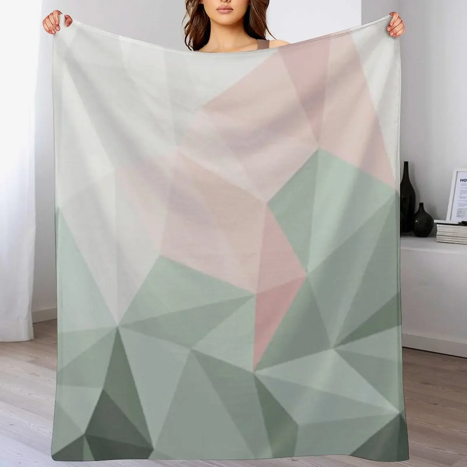 New Sage Green & Blush Pink Geometric Throw Blanket Sleeping Bag Luxury christmas gifts Blankets
New Sage Green & Blush Pink Geometric Throw Blanket Sleeping Bag Luxury christmas gifts Blankets