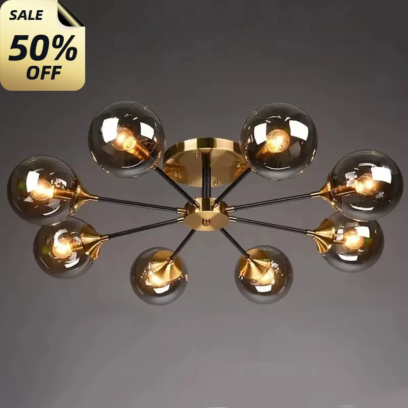 2025 Modern Glass Ball LED G45 Pendant Lights Retro Ceiling Chandelier Dining Bedroom Gold Home Decor Hanging Lamp Fixtures
2025 Modern Glass Ball LED G45 Pendant Lights Retro Ceiling Chandelier Dining Bedroom Gold Home Decor Hanging Lamp Fixtures