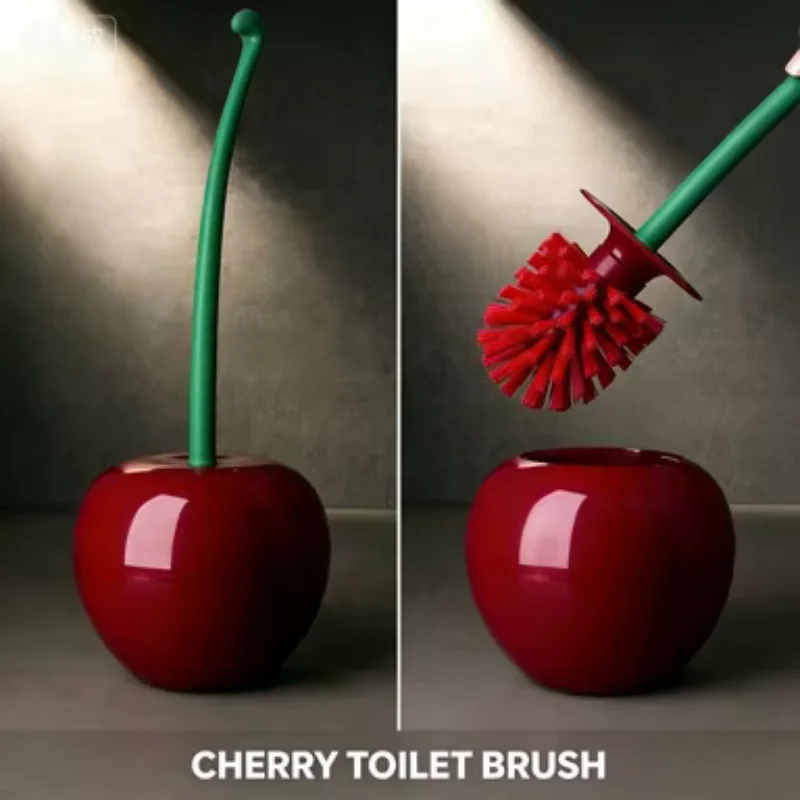 Cherry toilet brush, home long handled soft bristled toilet brush, creative plastic cleaning brush, toilet brush set
Cherry toilet brush, home long handled soft bristled toilet brush, creative plastic cleaning brush, toilet brush set
