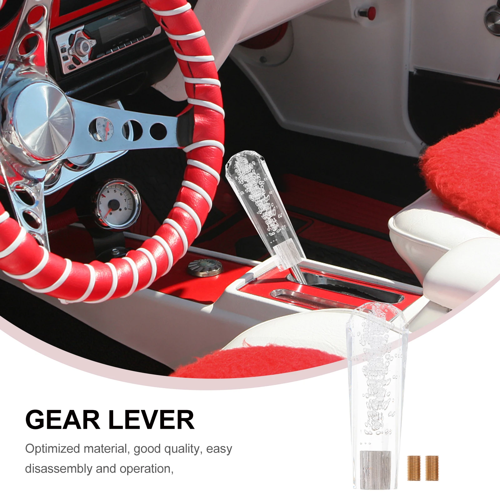 Acrylic Gear Shift Knob Bubble Shifter Head Durable Car Interior Accessories Replacement Lever For Vehicles Practical Use
Acrylic Gear Shift Knob Bubble Shifter Head Durable Car Interior Accessories Replacement Lever For Vehicles Practical Use