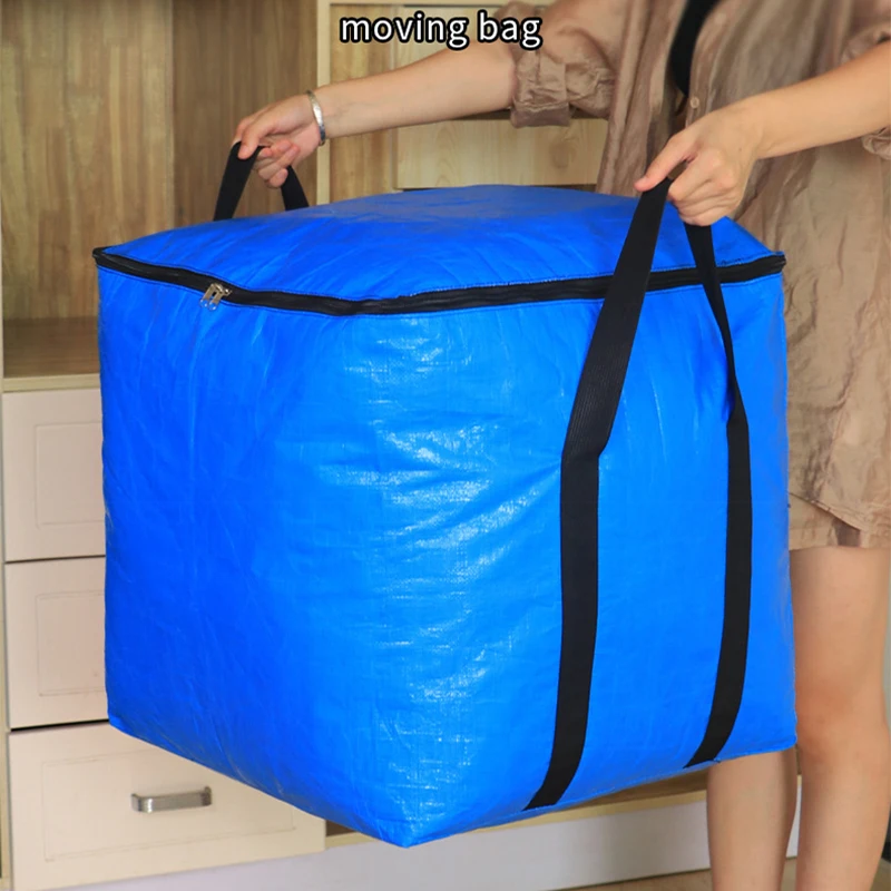 Thickened Laminated Woven Fabric Moving Box Quilt Bag Dust-proof and Waterproof Large-capacity Luggage Storage Bags Moving Bag
Thickened Laminated Woven Fabric Moving Box Quilt Bag Dust-proof and Waterproof Large-capacity Luggage Storage Bags Moving Bag