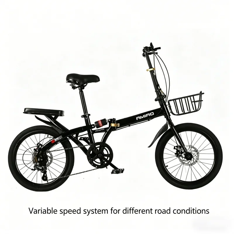 20 Inch Ultra-Light Folding Bike 7 Speed Adult Commuter Bicycle with Rear Seat Basket Portable Black Spoke Wheels for Men & Wom
20 Inch Ultra-Light Folding Bike 7 Speed Adult Commuter Bicycle with Rear Seat Basket Portable Black Spoke Wheels for Men & Wom