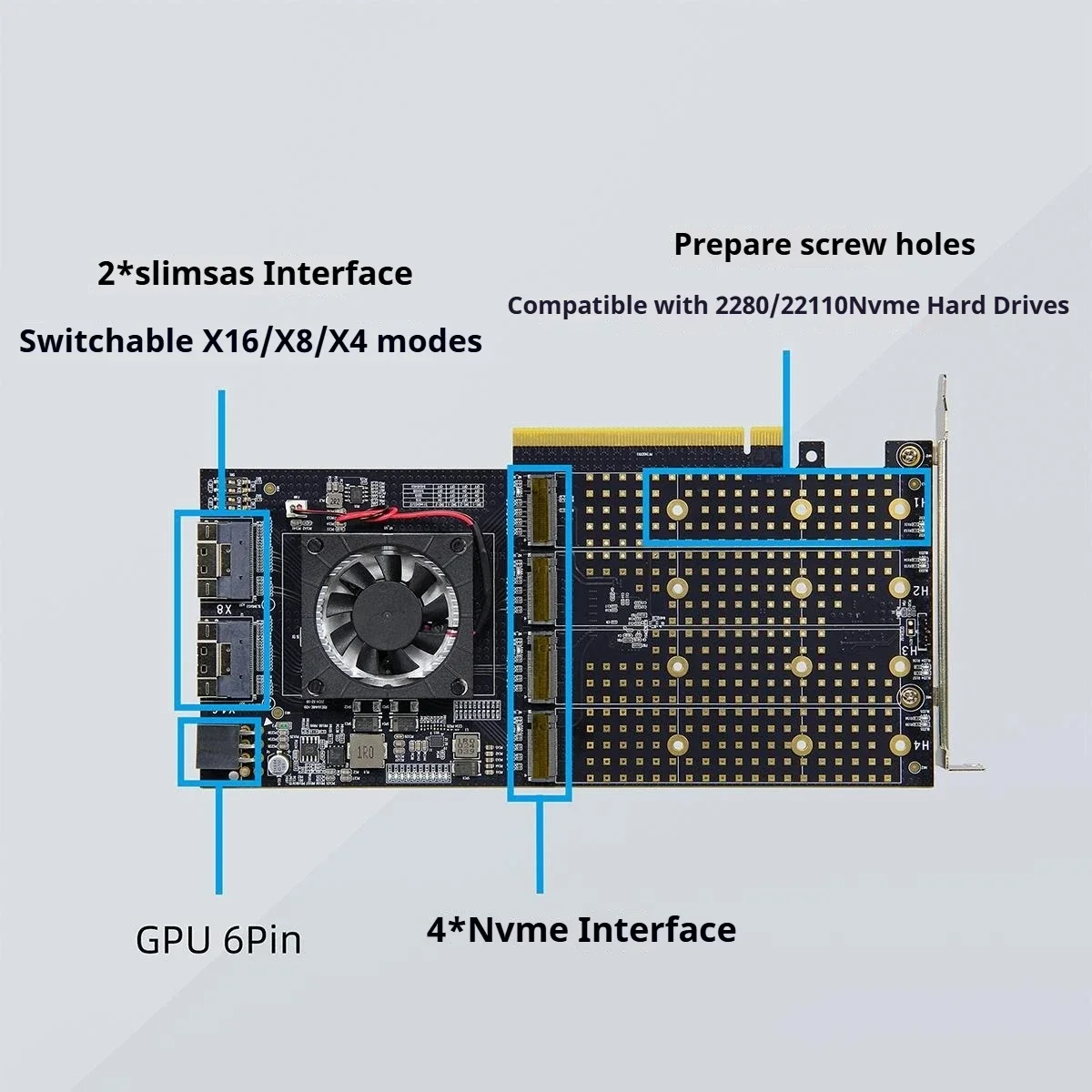 PLX/PEX8749/PCIe 3.0 expansion card/Nvme/Slimsas/four-disk/graphics card/in-out
PLX/PEX8749/PCIe 3.0 expansion card/Nvme/Slimsas/four-disk/graphics card/in-out
