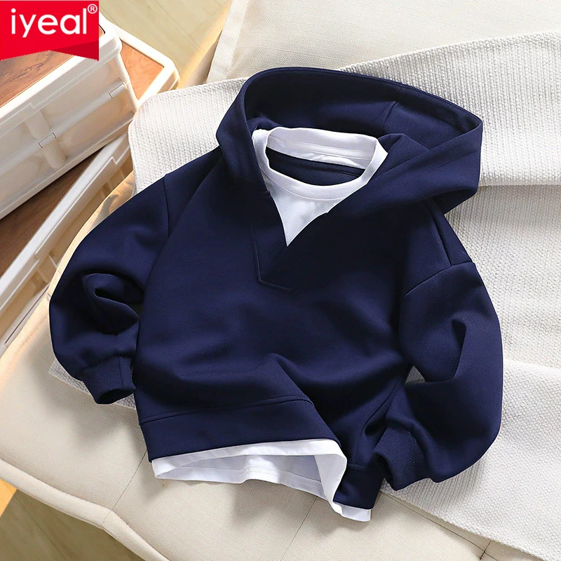 IYEAL Children's Hoodie 2025 Spring And Autumn New Kids Boys Girls Fake Two-Piece Hoodie Children's Versatile Casual Top
IYEAL Children's Hoodie 2025 Spring And Autumn New Kids Boys Girls Fake Two-Piece Hoodie Children's Versatile Casual Top