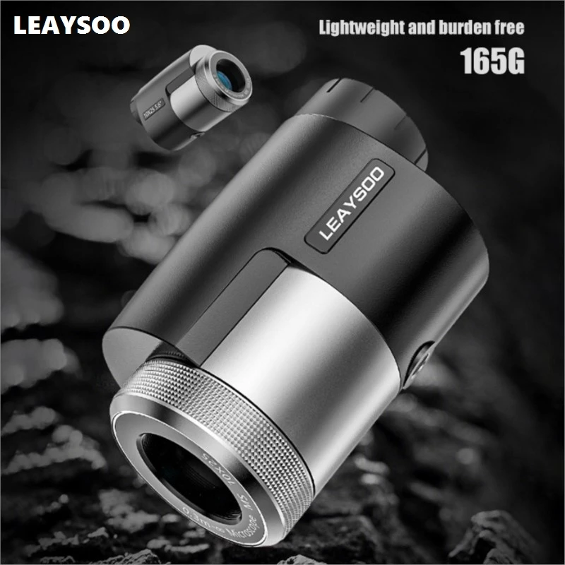 LEAYSOO 165g Portable Monocular Telescope 10X25 Handheld High Definition BAK4 Prism Mens Gift for Travel Sports Birdwatching
LEAYSOO 165g Portable Monocular Telescope 10X25 Handheld High Definition BAK4 Prism Mens Gift for Travel Sports Birdwatching