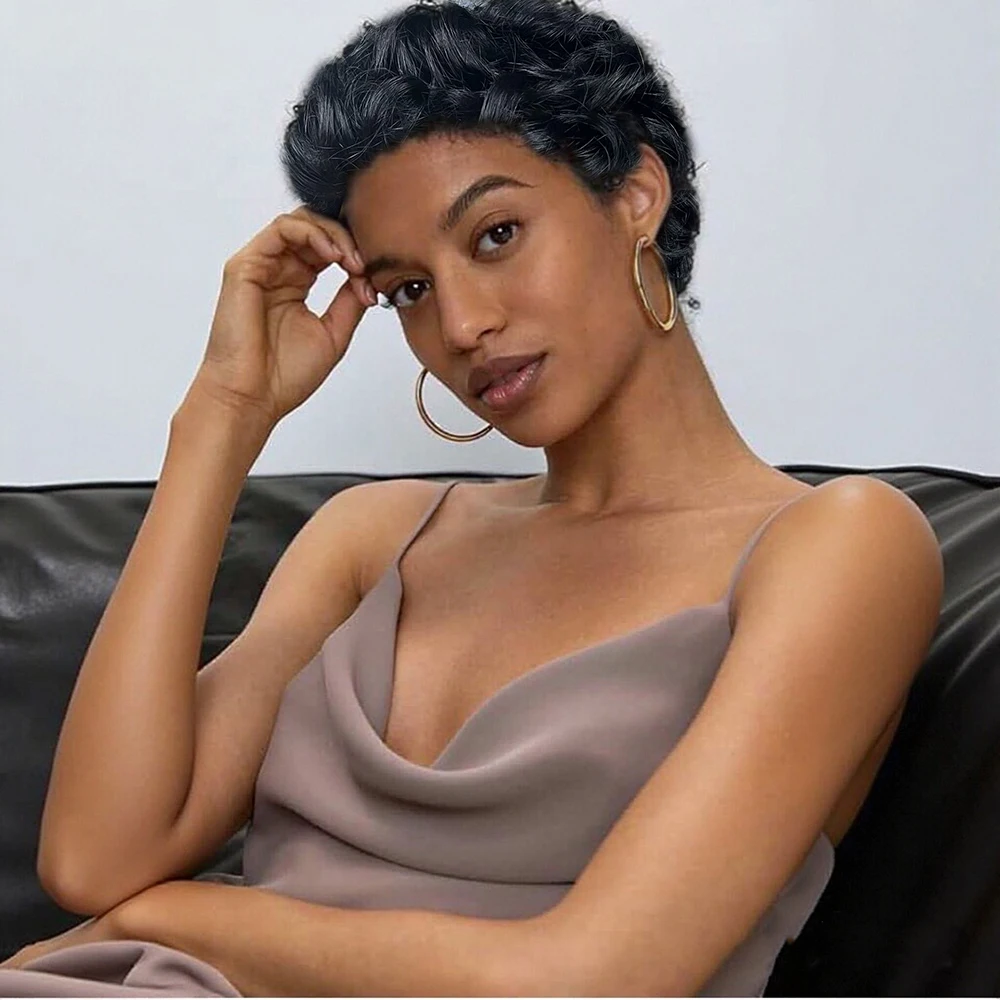 Свободные волнистые вьющиеся парики Короткие парики с стрижкой пикси Человеческие волосы Базильские волосы Remy для женщин Полная машинная кепка 100% парики из человеческих волос
Свободные волнистые вьющиеся парики Короткие парики с стрижкой пикси Человеческие волосы Базильские волосы Remy для женщин Полная машинная кепка 100% парики из человеческих волос