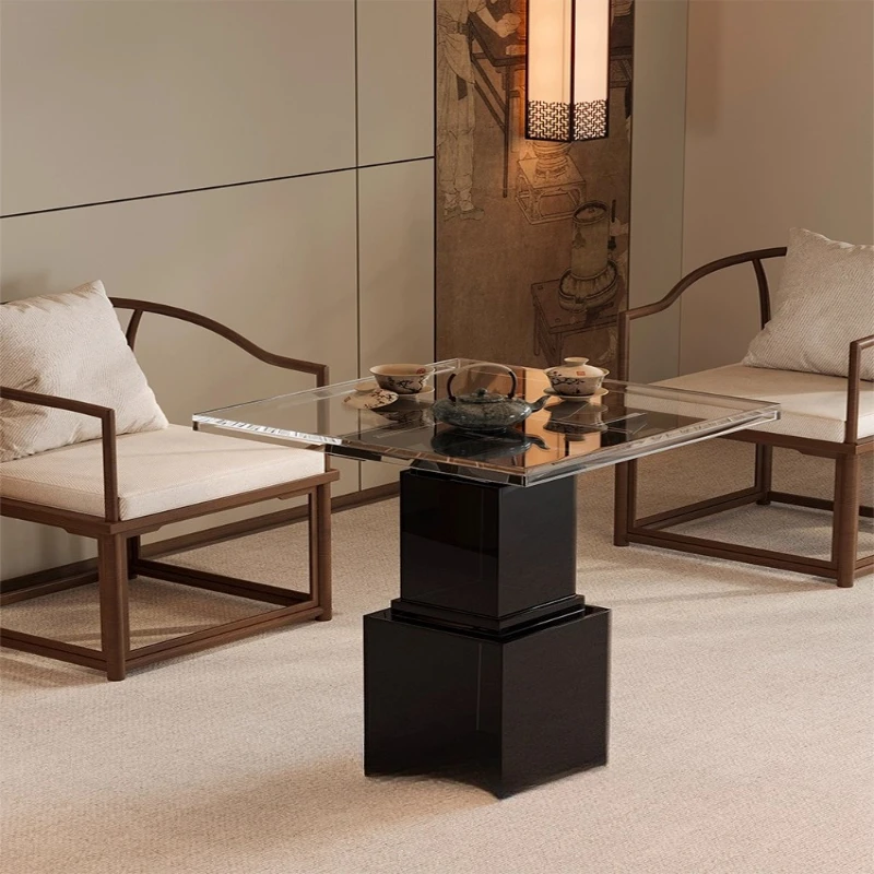 Small new Chinese acrylic, new home leisure Zen square tea table
Small new Chinese acrylic, new home leisure Zen square tea table