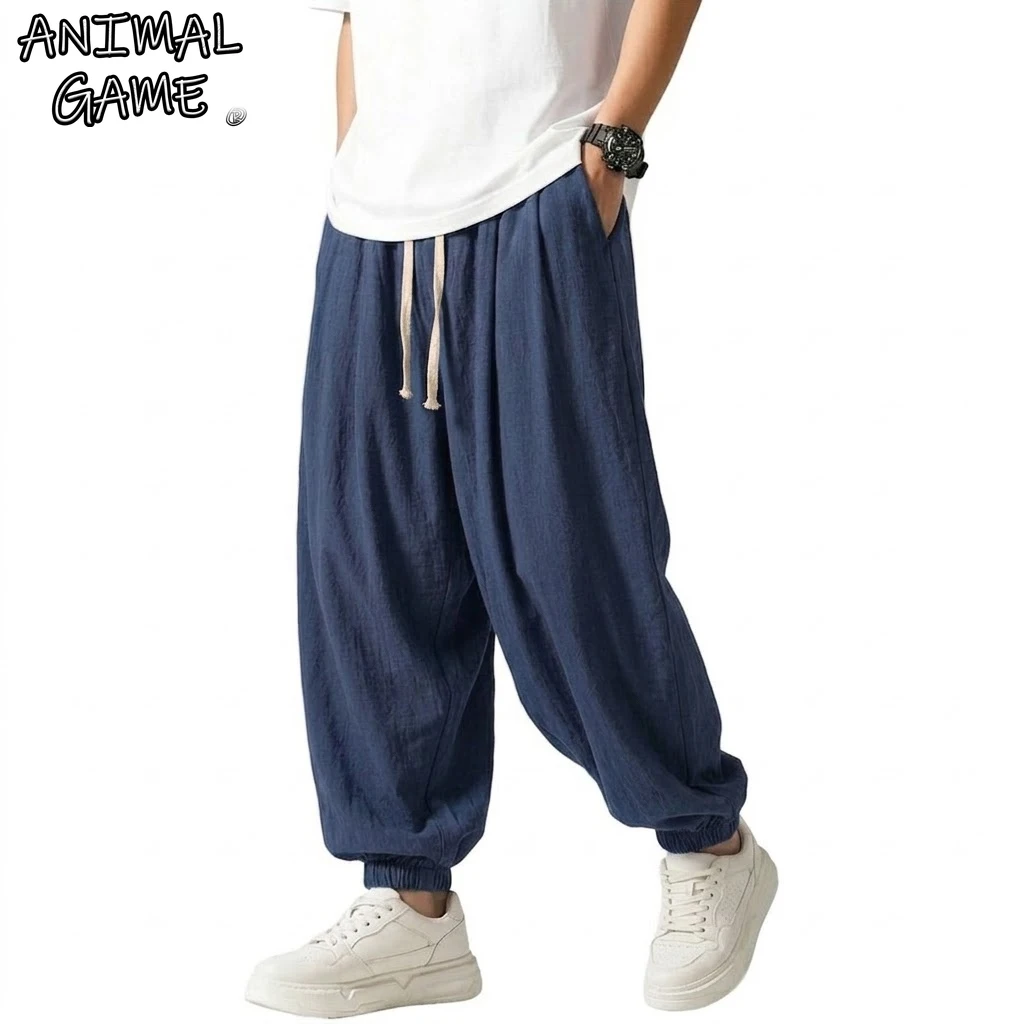 Korean Harem Linen Pants Man Cotton Yoga Solid Color Sweatpants Joggers Sport Trousers Male Casual Gym Man Work Baggy Pants
Korean Harem Linen Pants Man Cotton Yoga Solid Color Sweatpants Joggers Sport Trousers Male Casual Gym Man Work Baggy Pants