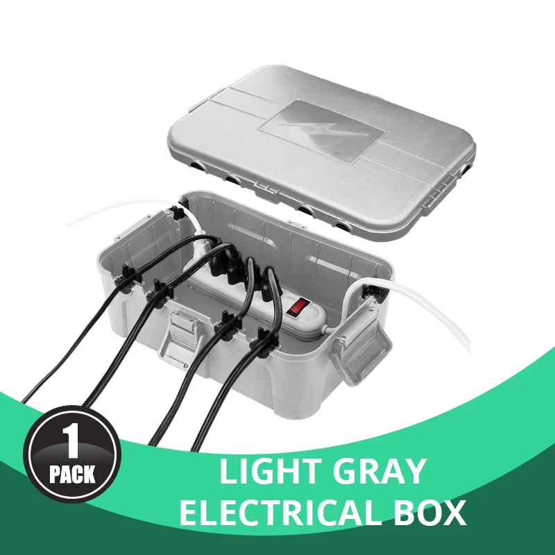 Large Waterproof Cable Box Outdoor Waterproof Junction Boxes for Extension Cables/Power Strips/Outdoor Plugs/Festival Decoration
Large Waterproof Cable Box Outdoor Waterproof Junction Boxes for Extension Cables/Power Strips/Outdoor Plugs/Festival Decoration