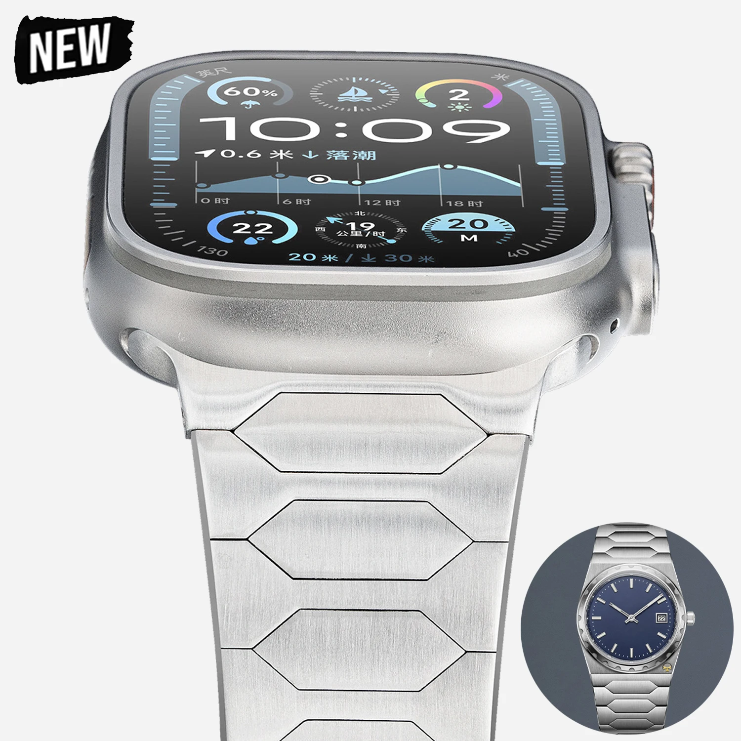 Stainless Steel Band for Apple Watch 49mm Strap 46mm 44mm 45mm Men's Business Style Bracelet for Iwatch 11 10 9 8 7 Se 6 Ultra 3
Stainless Steel Band for Apple Watch 49mm Strap 46mm 44mm 45mm Men's Business Style Bracelet for Iwatch 11 10 9 8 7 Se 6 Ultra 3