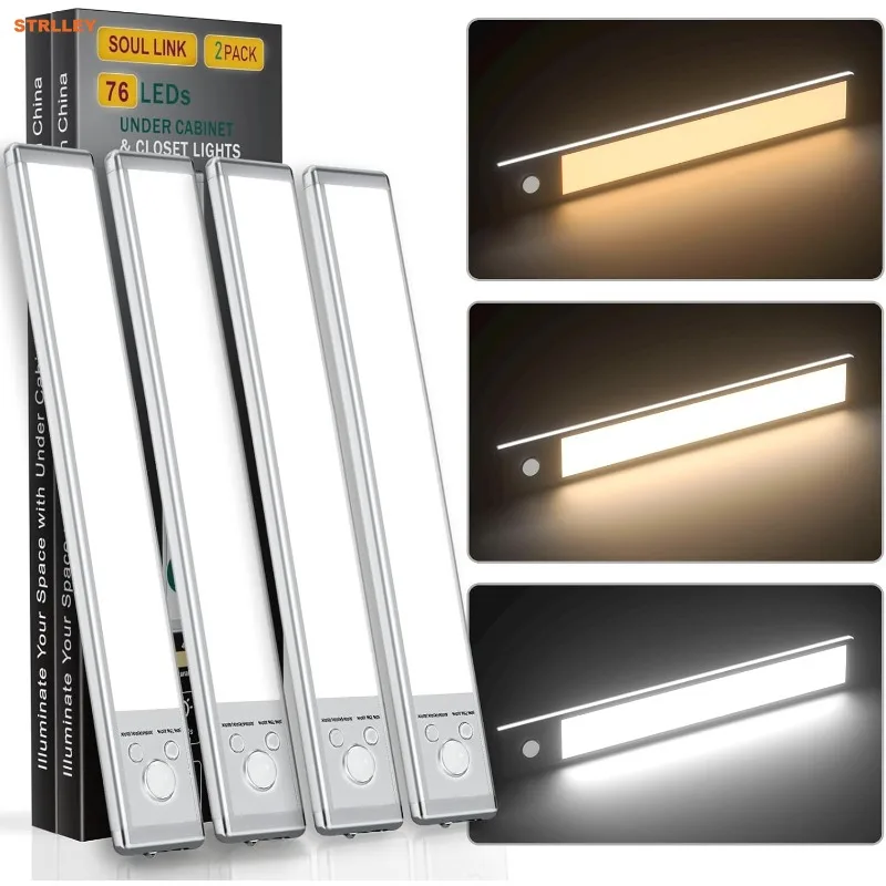 1pcs-6pcs Under Cabinet Lights LED Operated Motion Sensor Light Rechargeable Closet Lights Magnetic Wireless Lights for Kitchen
1pcs-6pcs Under Cabinet Lights LED Operated Motion Sensor Light Rechargeable Closet Lights Magnetic Wireless Lights for Kitchen