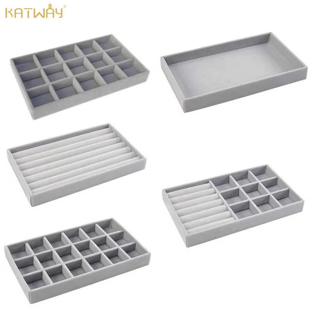 KATWAY Velvet Jewelry Display Tray Exquisite Holder Portable Ring Earrings Necklace Storage Box Organizator Trays HH-AA149
KATWAY Velvet Jewelry Display Tray Exquisite Holder Portable Ring Earrings Necklace Storage Box Organizator Trays HH-AA149
