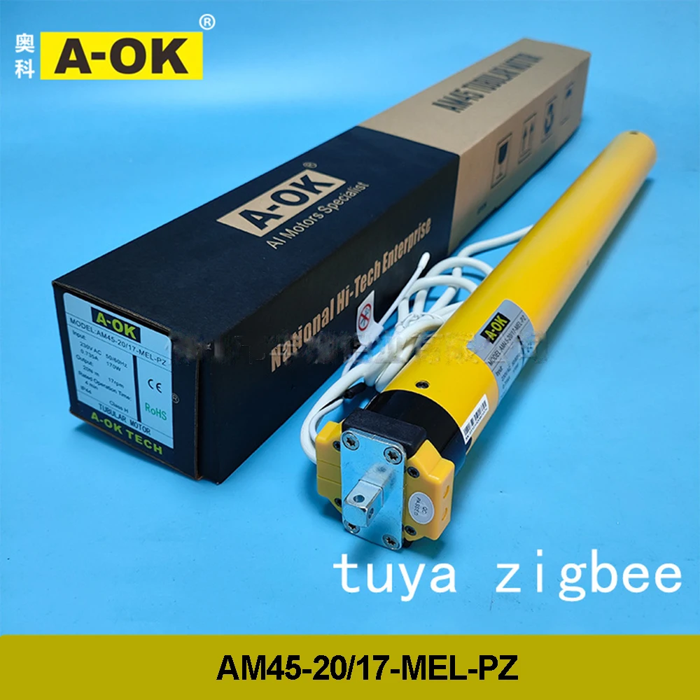 A-OK AM45 20/17 tuya zigbee, трубчатый двигатель для умных тентовых жалюзи, управление RF433, для 50 мм/55 мм/65 мм/70 мм, рулонный двигатель солнцезащитного козырька
A-OK AM45 20/17 tuya zigbee, трубчатый двигатель для умных тентовых жалюзи, управление RF433, для 50 мм/55 мм/65 мм/70 мм, рулонный двигатель солнцезащитного козырька