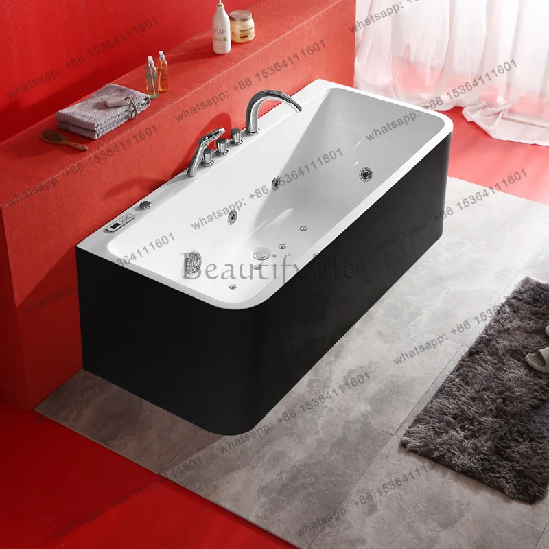Massage surfing thermostatic bathtub acrylic small apartment free-standing black seamless red spa
Massage surfing thermostatic bathtub acrylic small apartment free-standing black seamless red spa